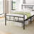 Carrold 46" High Platform Bed With Modern Industrial Style, Heavy Duty Metal Structure Support To 1000lbs, No Box Spring Needed, No Squeak-132203867
