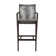 Aleksandrina Outdoor Counter or Bar Height Bar Stool with Arms in Eucalyptus Wood and Rope
