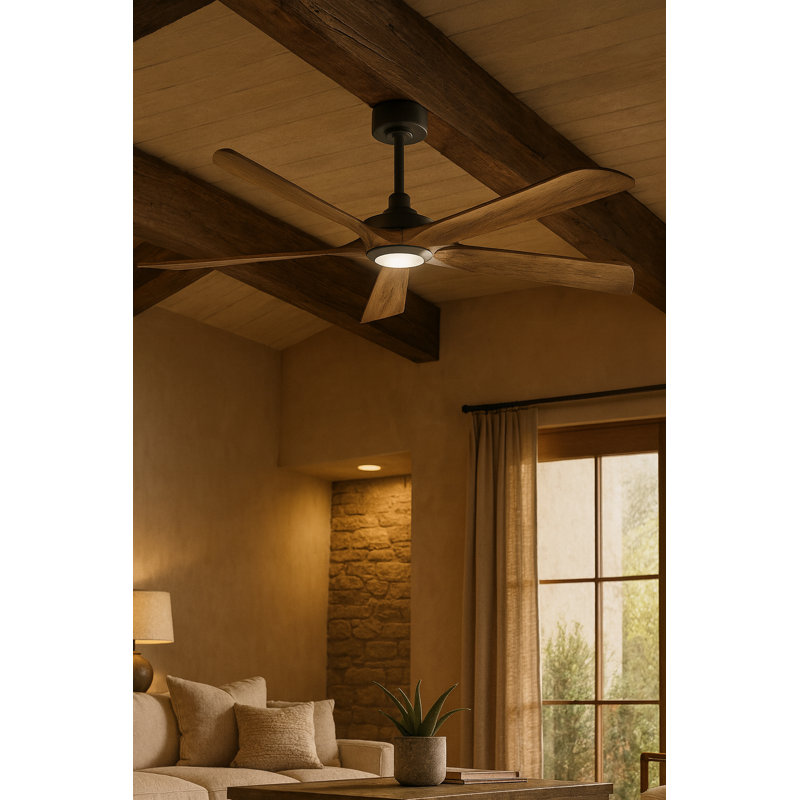 Hinkley Layton Ceiling Fan, Driftwood, Matte Black