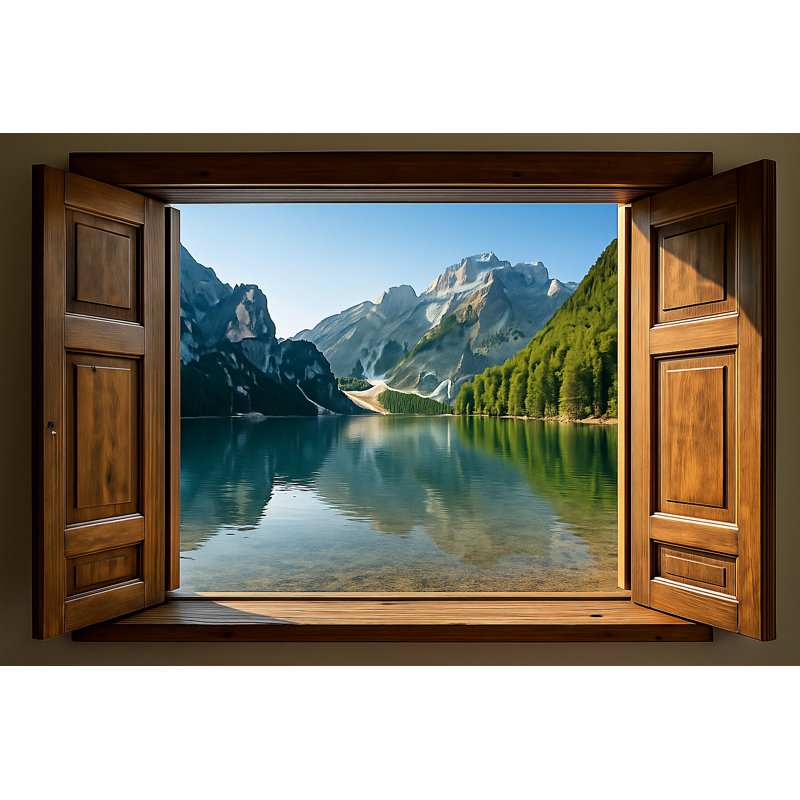 Mountain View Over Lake