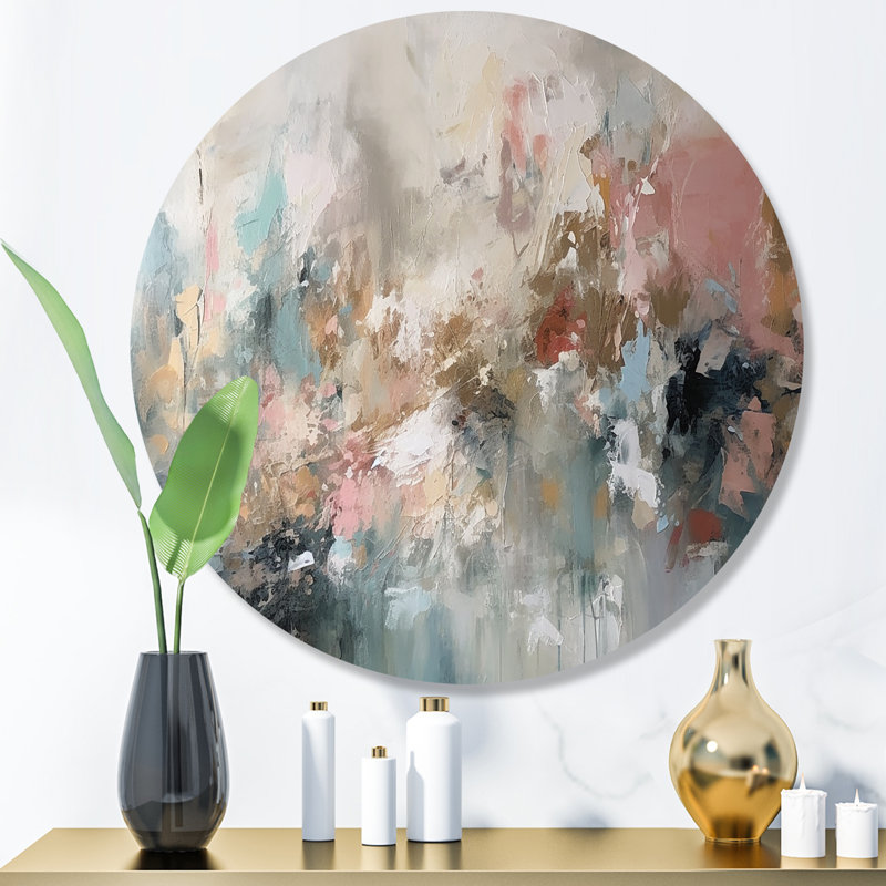 Coup de pinceau, peinture abstraite I, H 36 po x l 36 po x P 1 po