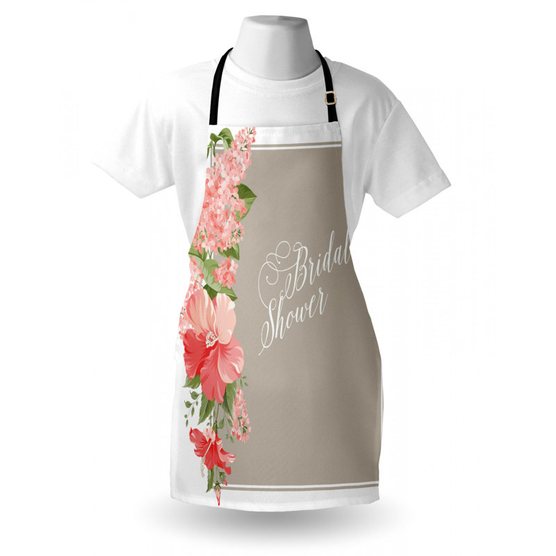 Wedding Floral Bib Apron
