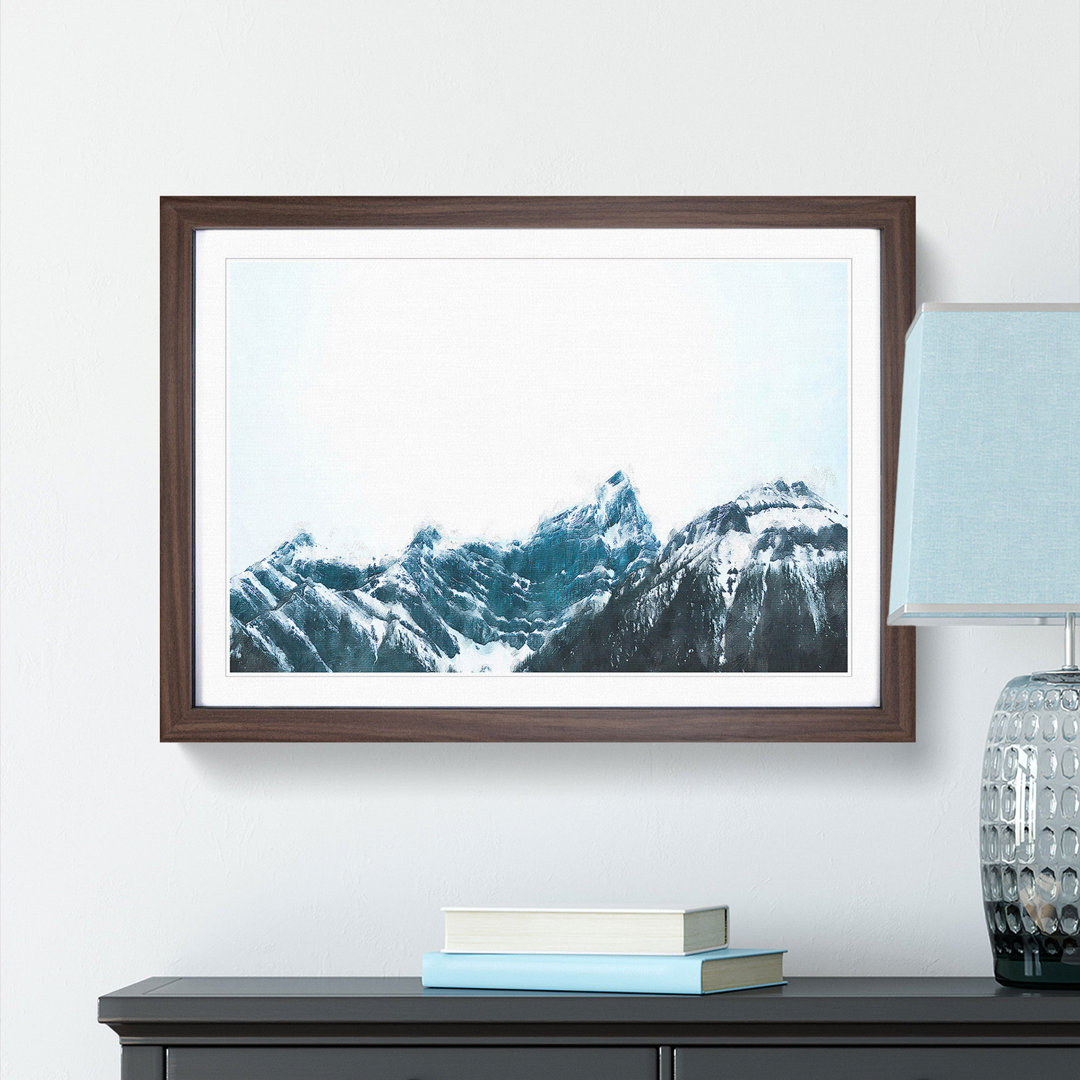 Banff National Park In Canada In Painting - Picture Frame Painting