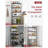 Storage Shelves - 5 Tier Shelf Organizer, Heavy Duty Garage Shelving Unit with Leveling Feet, Stable Metal Shelves Organizer for Pantry, Kitchen and Closet, 33.0" W x 12.6" D x 72.0" H, Black-845788438-845788435