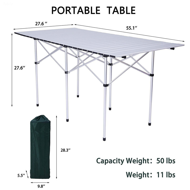 Table pliante avec sac de transport pour pique-nique