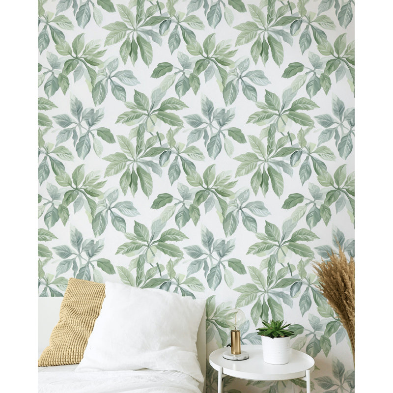 Papier peint botanique à motif d'aquarelle
