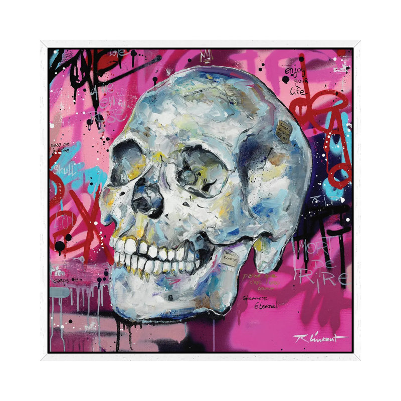 La Vie En Rose by Vincent Richeux - Floater Frame Print on Canvas, White Framed Canvas, 93.98 cm H x 93.98 cm W