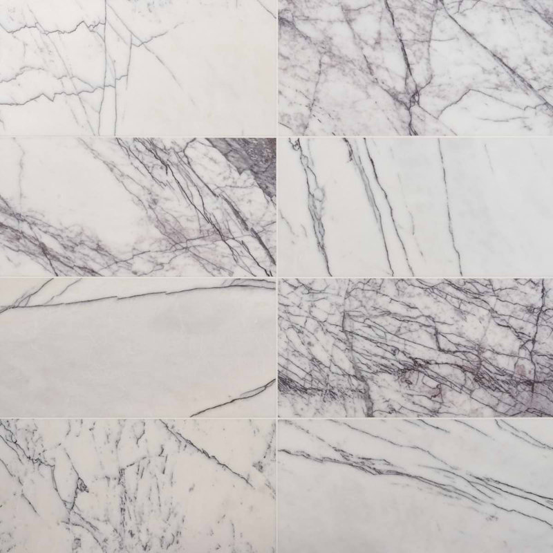 Lilac Premium 12x24 Marble Tile, Honed