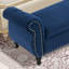 Repose-pieds rectangulaire en velours avec rangement multifonctionnel-1437747988