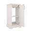 Meuble-lavabo de 16 po avec lavabo intégré avec tablettes réglables et portes à fermeture en douceur