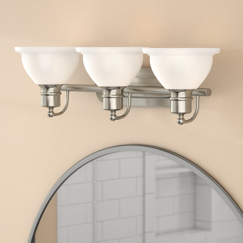 Éclairage pour meuble-lavabo Vangorder, Nickel brossé