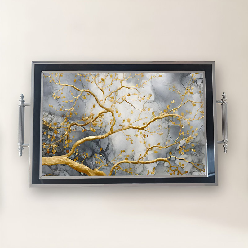 Élégant plateau en verre de 19,7 po x 11,4 po x 1,4 po | Fabrication 100% verre durable | Facile à nettoyer avec un chiffon humide | Idéal pour le service, la présentation décorative et l'organisation | Ajout élégant à la décoration intérieure