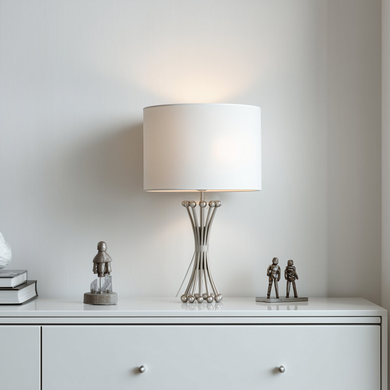 Lampe de table 1 lumière, Argent