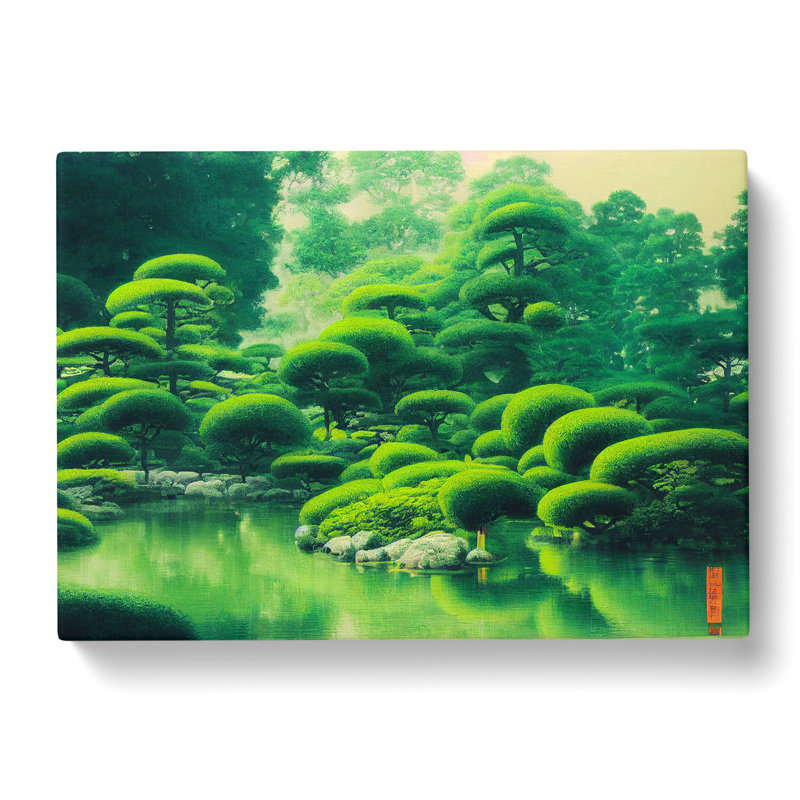 Japanese Garden - Wrapped Canvas, 35cm H x 50cm W x 3cm D