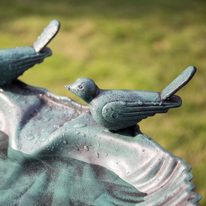 Bain d'oiseaux Elenamarie, Vert