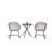3-Piece Outdoor Wicker Bistro Set