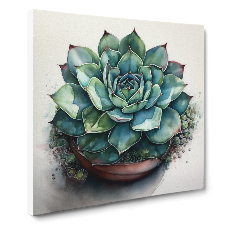 Modern Wall Art - Wrapped Canvas - Framed Print, 50cm H x 50cm W x 3cm D