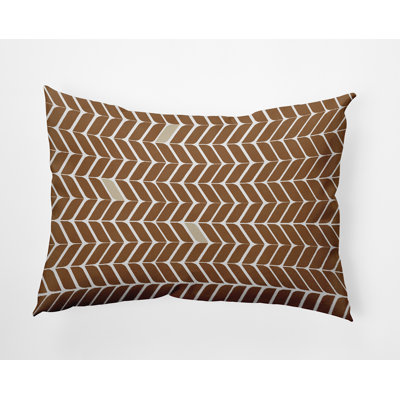 Modern Leaf Pattern Accent Pillow