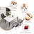 Juvan 5-Piece Modern Rectangular Sintered Stone Dining Table Set With 4 Faux Leather Chairs-893404802