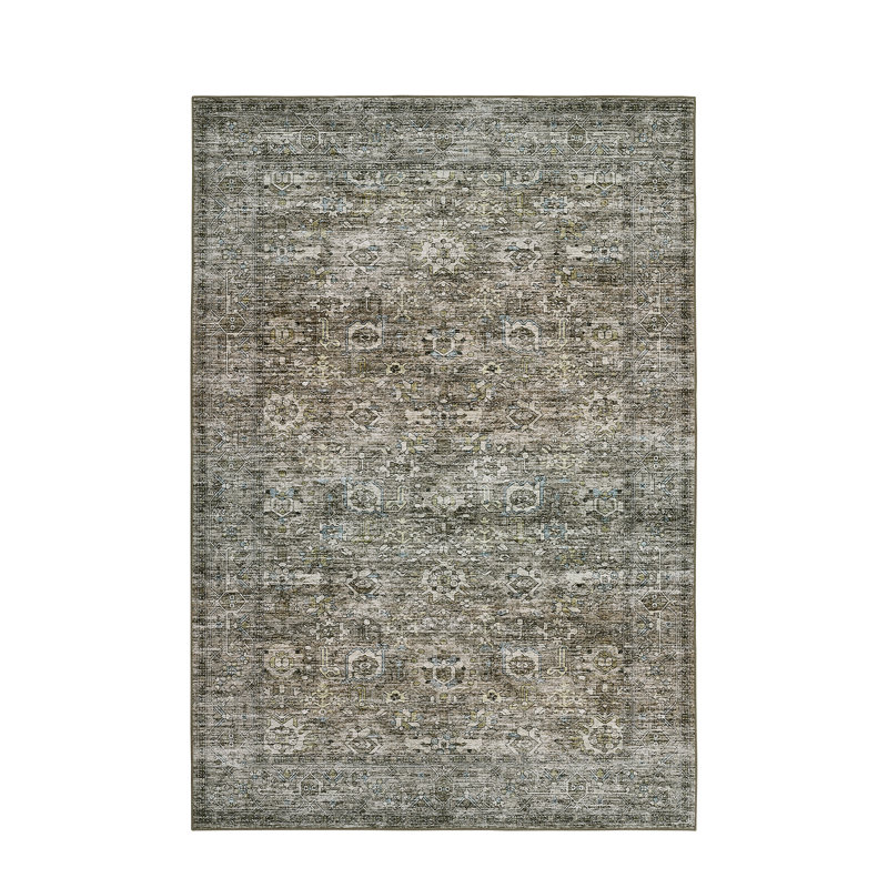 2x6 Runner Rug Machine Washable Rugs Non Slip Rug Vintage Rug Foldable Carpet for Kitchen Entrance Hallway, Runner 2' x 6'