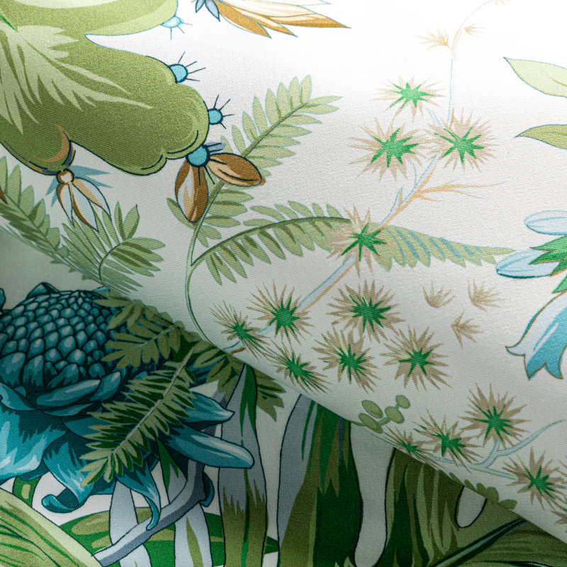 Majorelle Print 100% Cotton Fabric, Mist