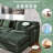 4-Piece 108" Reversible Modern Modular Upholstered L-shaped Sectional Sofa with Storage Ottoman- Premium Chenille Fabric
