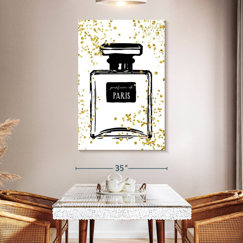 Senne Glitter Perfume I, 51" H x 34" W