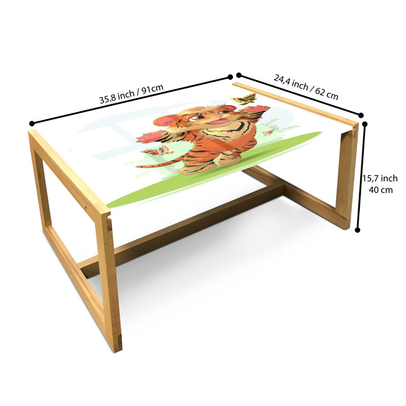 Jamerious Sled Coffee Table, 90cm H x 62cm W x 40cm D