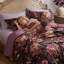 Ensemble de couette en velours imprimé floral Queen-136113804