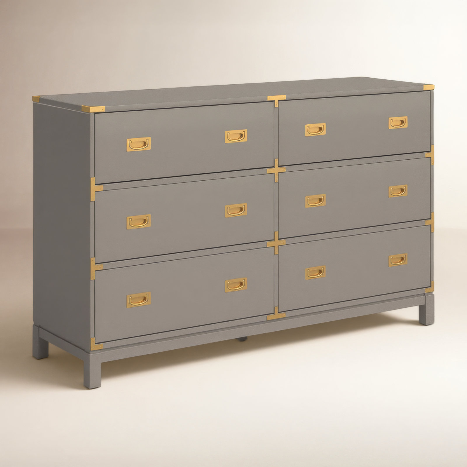 Dania 60" Double Dresser, Gray