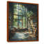 Bibliothèque verte et brune, Quiet Haven II - Art encadré avec bibliothèque-1638580953-1638580964