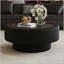 Table basse ronde avec rangement cannelé et plateau en verre trempé-290123841-290123854