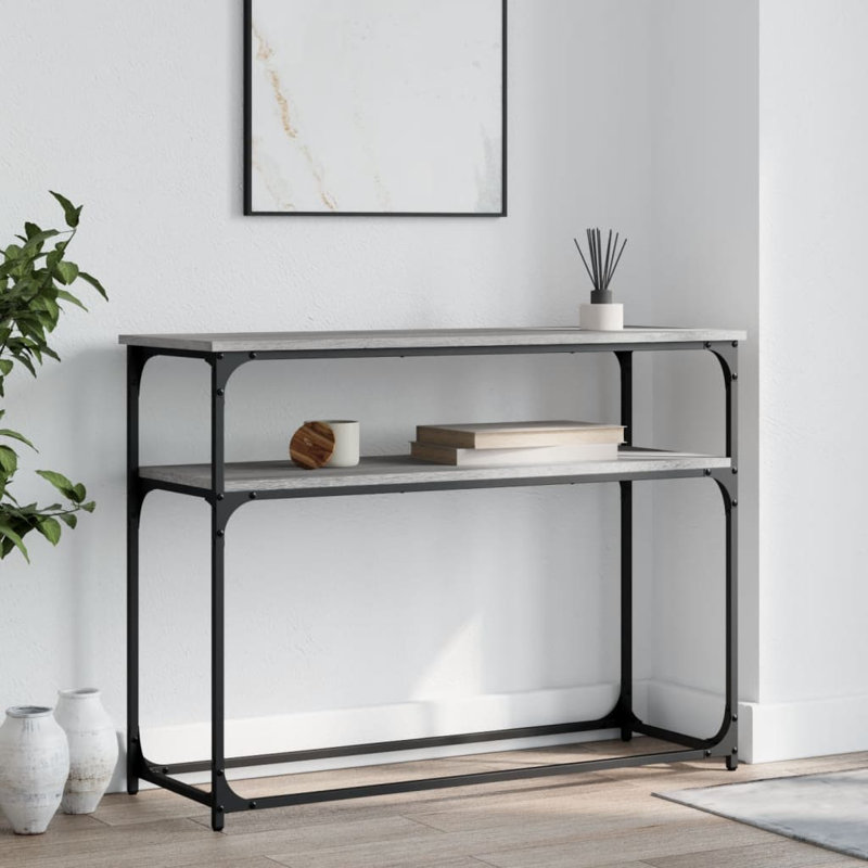 Console Table, 75cm H x 100cm W x 35.5cm D, Grey Sonoma