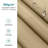 Patio Awning Fabric Replacement Sunshade Canopy for Retractable Awnings in Beige-100090532