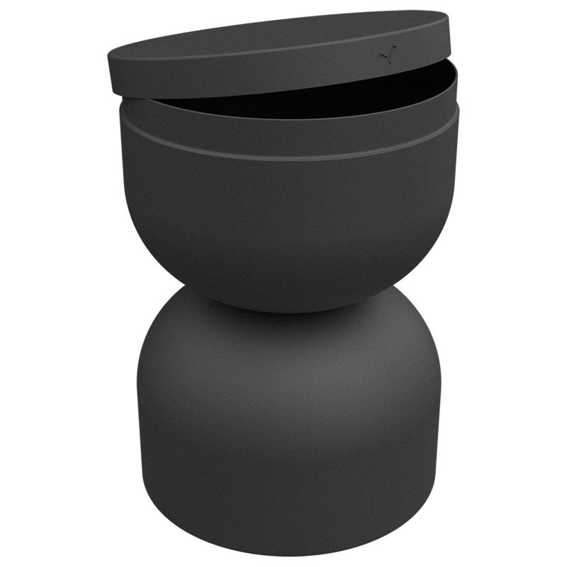 Piapolo Outdoor Side Chair, Anthracite