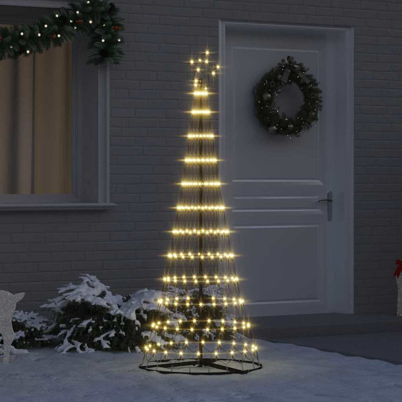  LED Christmas Tree 71 x 71 x 184.5 cm Metal, Warm White