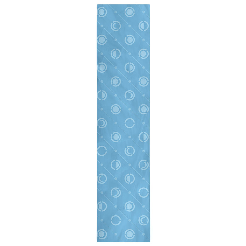 Classic Moon Phases Table Runner, 16" x 72", Teal