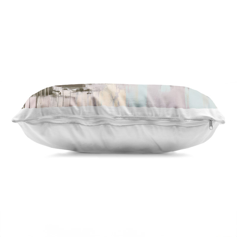 Coussin décoratif imprimé Modern Verdant Waters par Elara Yasna, Paysage 2
