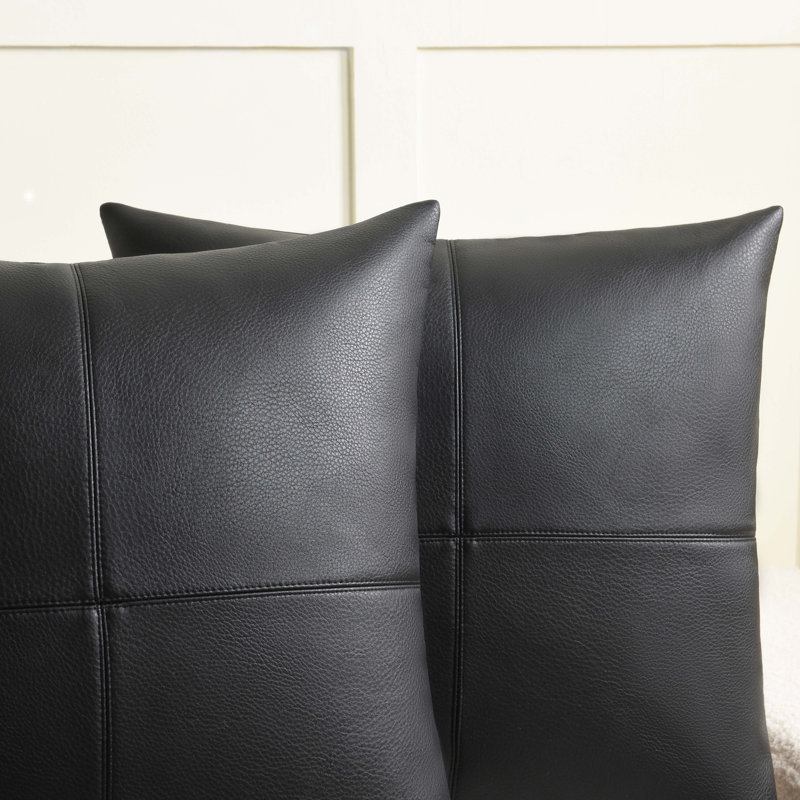 Pillow Cover, Black, Square 20"