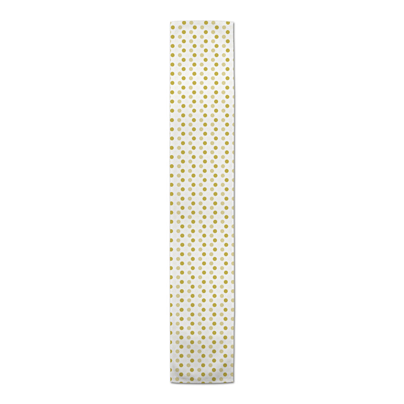 Chemin de table à pois, 72 po x 16 po