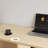 Light brown durable artificial board computer desk-1705537382