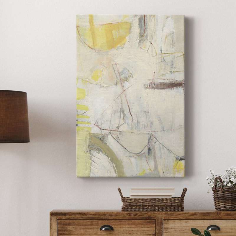 Fizgig IV - peinture sur toile tendue, H 48 po x l 32 po x P 1 po