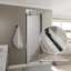 Porte de douche en verre pivotante sans cadre de l 24 à 26 po x H 72 po avec verre certifié-72146918-129687861