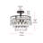 Stiner 3-Light Crystal Tiered Flush Mount-57281646-57281650