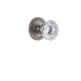 Grandeur Circulaire Rosette Single Dummy with Fontainebleau Crystal Door Knob