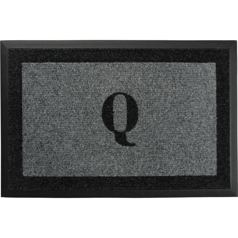 Tapis d'extérieur antidérapant Asai, Gris, Q, l 24 po x L 48 po