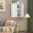 Wall-Mounted Bathroom Cabinet with Two Doors and Adjustable Shelves, White Wooden Medicine Cabinet for Over Toilet Storage