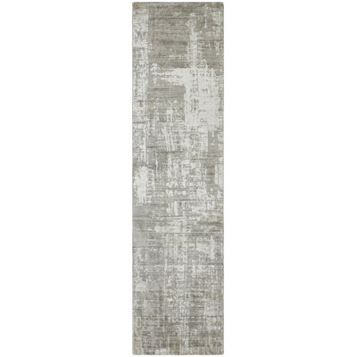 Kaiser Taupe Hand-Loomed Modern Area Rug