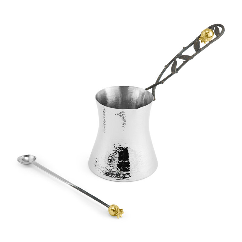 Pomegranate Coffee Pot with Spoon