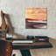  Art mural en verre «A New Morning 2» par Alonzo Saunders, 12 po x 12 po